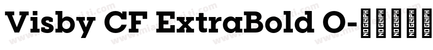 Visby CF ExtraBold O字体转换